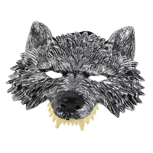 Warmhm 2 Stück Halloween Werwolf Halbmaske aus PU Komfortable Cosplay Tiermaske für Erwachsene Vielseitig für Party Karneval und Weihnachtskostüm Geeignet Warmhm 2 Stück Halloween Werwolf Halbmaske aus PU Komfortable Cosplay Tiermaske für Erwachsene Vielseitig für Party Karneval und Weihnachtskostüm Geeignet von Warmhm