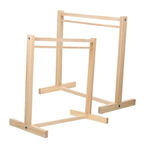 Warmhm 2 Stück Holz Puppen Kleiderständer Kleiderbügel für Puppen Kleidung Kleiner Holz Kleiderständer für Puppenhaus Dekoration und Zubehör Langlebig und Platzsparend Warmhm 2 Stück Holz Puppen Kleiderständer Kleiderbügel für Puppen Kleidung Kleiner Holz Kleiderständer für Puppenhaus Dekoration und Zubehör Langlebig und Platzsparend von Warmhm