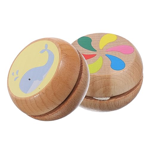 Warmhm 2 Stück Holz Yoyo Bälle für Jungen und Unisex Hand Augen Koordination Pädagogische Balls für Outdoor Aktivitäten für Schule und Freizeit Warmhm 2 Stück Holz Yoyo Bälle für Jungen und Unisex Hand Augen Koordination Pädagogische Balls für Outdoor Aktivitäten für Schule und Freizeit von Warmhm