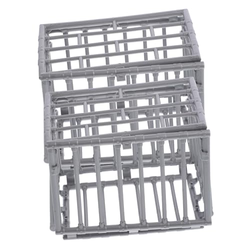 Warmhm 2 Stück Käfig Modell Käfige für Action Figuren Dekoration DIY Bastelbedarf für Puppen und Miniaturwelten Tischaccessoire Warmhm 2 Stück Käfig Modell Käfige für Action Figuren Dekoration DIY Bastelbedarf für Puppen und Miniaturwelten Tischaccessoire von Warmhm