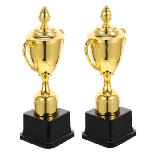 Warmhm 2 Stück Kindertrophäe Student Mini-trophäen Dekoration Partywettbewerb Trophäe Geformt Trophäen Für Siegertrophäendekor Belohnungstrophäe Groß Klein Plastik Golden Warmhm 2 Stück Kindertrophäe Student Mini-trophäen Dekoration Partywettbewerb Trophäe Geformt Trophäen Für Siegertrophäendekor Belohnungstrophäe Groß Klein Plastik Golden von Warmhm