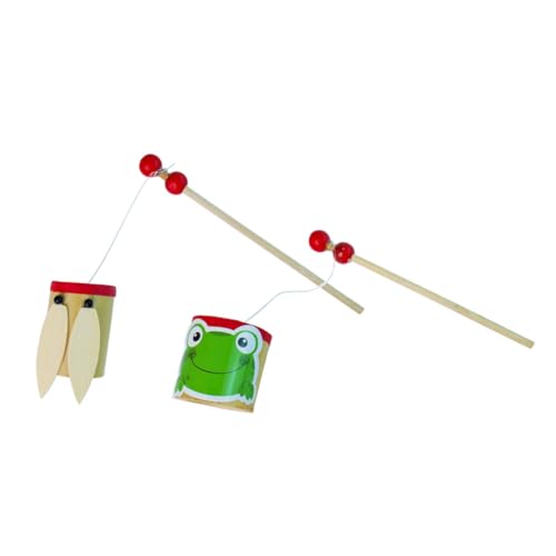 Warmhm 2 Stück Klangspielzeug aus Bambus Interaktive Spielzeuge mit Zikadengeräusch für Frühkindliche Bildung Sicheres und Kreatives für Kleinkinder von Warmhm