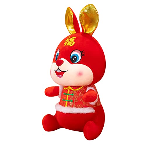 Warmhm 2 Stück Knopf Anzug Kaninchen Hasen-stofftier Jahr Der Hasenpuppen Hasenpuppe Kaninchen-Maskottchen-Puppe Neujahr Plüschtier Pp Baumwolle Rot Warmhm 2 Stück Knopf Anzug Kaninchen Hasen-stofftier Jahr Der Hasenpuppen Hasenpuppe Kaninchen-Maskottchen-Puppe Neujahr Plüschtier Pp Baumwolle Rot von Warmhm