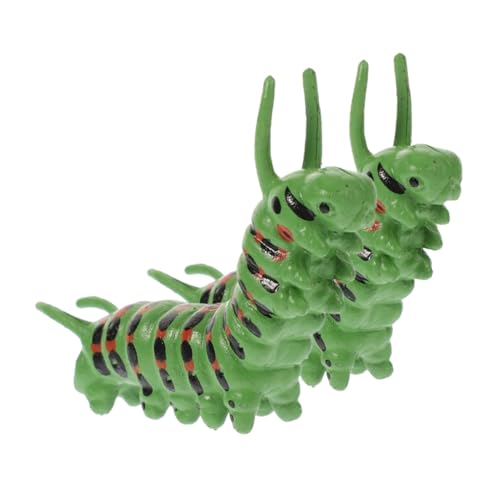 Warmhm 2 Stück Kognitive Insektenspielzeuge scherzen Party Streich realistisch für Wurmspielzeug Raupen-Modell- Künstliches Raupenornament Modellraupe Plastik Green Warmhm 2 Stück Kognitive Insektenspielzeuge scherzen Party Streich realistisch für Wurmspielzeug Raupen-Modell- Künstliches Raupenornament Modellraupe Plastik Green von Warmhm