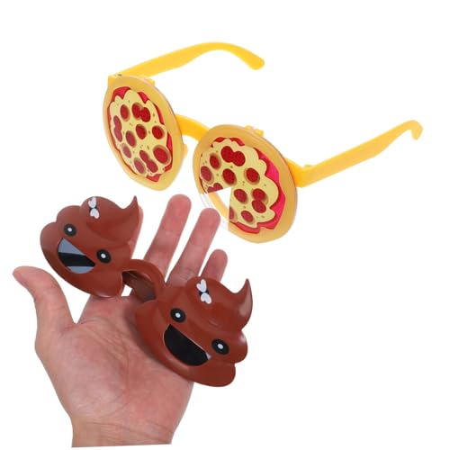 Warmhm 2 Stück Kreative Partybrille Lustige Halloween Brillen mit Pizza und Kacka Design Foto Requisiten für Geburtstagsfeiern und Karneval Veranstaltungen Warmhm 2 Stück Kreative Partybrille Lustige Halloween Brillen mit Pizza und Kacka Design Foto Requisiten für Geburtstagsfeiern und Karneval Veranstaltungen von Warmhm