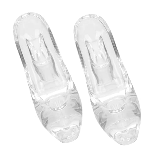 Warmhm 2 Stück Kristall High Heels Klare Absätze High Heels Statue Dekoration Büro Ornamente Schuh Party Dekoration Schuh Dekorationen Hochzeit Schuh Dekoration Schuhe von Warmhm