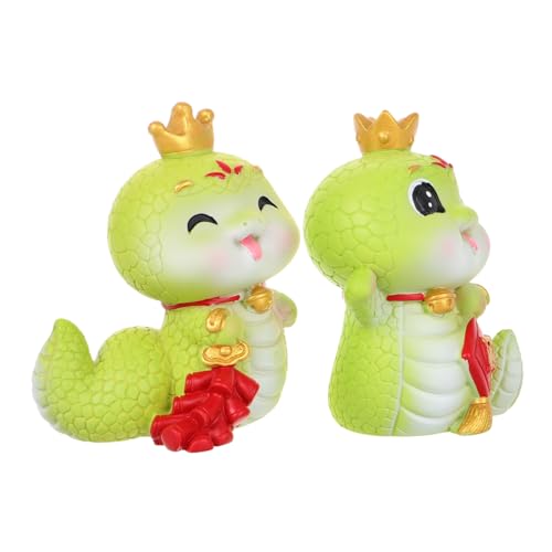 Warmhm 2 Stück Kronenschlangen Ornament Tierparty Miniatur Mikrolandschaft Basteln Ornamente Schlangenfigur Ornamente Chinesisches Neujahrsdekor Tischplatte Kopfschüttelnde Warmhm 2 Stück Kronenschlangen Ornament Tierparty Miniatur Mikrolandschaft Basteln Ornamente Schlangenfigur Ornamente Chinesisches Neujahrsdekor Tischplatte Kopfschüttelnde von Warmhm
