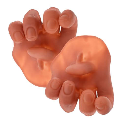 Warmhm 2 Stück Magische Requisiten spaß geschicklichkeitsspiele lustige gefälschte gruselige abgetrennte Hand künstliche Hände Plastik Light Brown Warmhm 2 Stück Magische Requisiten spaß geschicklichkeitsspiele lustige gefälschte gruselige abgetrennte Hand künstliche Hände Plastik Light Brown von Warmhm