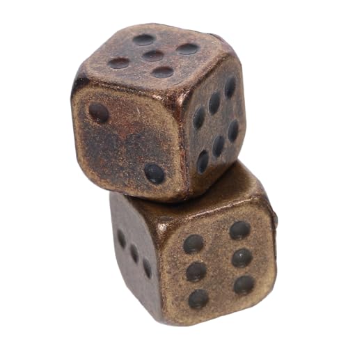 Warmhm 2 Stück Metallwürfel 6-seitiges Spiel Mini Schluck Tischspielwürfel Große Würfel Spiellehrwürfel Würfel-layouts Brettspiel-Tool Große Zahlenwürfel Partyzubehör Golden Warmhm 2 Stück Metallwürfel 6-seitiges Spiel Mini Schluck Tischspielwürfel Große Würfel Spiellehrwürfel Würfel-layouts Brettspiel-Tool Große Zahlenwürfel Partyzubehör Golden von Warmhm