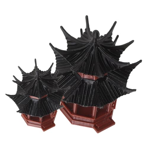 Warmhm 2 Stück Mikro Landschafts Pavillon Dekorationen Kleine Statuen Tischdekoration Aquarium BAU Aquarium Pavillon Gartendekoration Außendekoration Simulation Pavillon Warmhm 2 Stück Mikro Landschafts Pavillon Dekorationen Kleine Statuen Tischdekoration Aquarium BAU Aquarium Pavillon Gartendekoration Außendekoration Simulation Pavillon von Warmhm