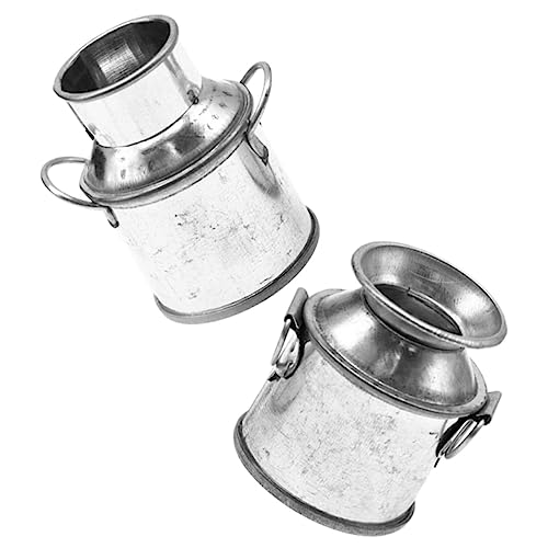 Warmhm 2 Stück Mini Blumenkübel Milchtöpfe Dekorationen Container Milchglas Milchflasche hühner gieskanne kinderspielzeug mockin Miniatur-Eimer-Ornament kleine Vase Legierung Warmhm 2 Stück Mini Blumenkübel Milchtöpfe Dekorationen Container Milchglas Milchflasche hühner gieskanne kinderspielzeug mockin Miniatur-Eimer-Ornament kleine Vase Legierung von Warmhm