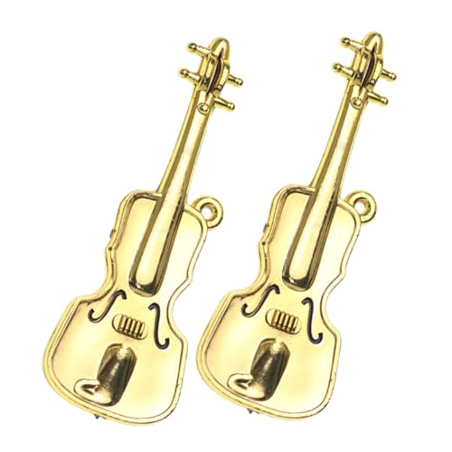 Warmhm 2 Stück Miniatur-Violine Für Puppenhaus Maßstab 112 Mini-Musikinstrument Realistische Handwerkskunst Für Sammler von Warmhm