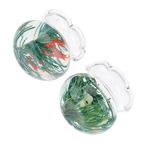 Warmhm 2 Stück Mini-Glas- Aquarium künstliche Fische Wohnzimmer Dekoration Miniatures Kunstfisch deko fürs Wohnzimmer Zubehör für Miniaturszenen Fischtankverzierungen Wohnkultur Warmhm 2 Stück Mini-Glas- Aquarium künstliche Fische Wohnzimmer Dekoration Miniatures Kunstfisch deko fürs Wohnzimmer Zubehör für Miniaturszenen Fischtankverzierungen Wohnkultur von Warmhm