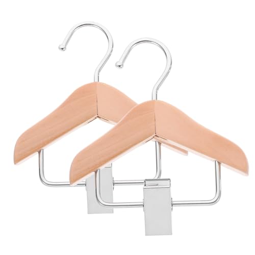 Warmhm 2 Stück Mini Holzkleiderbügel für Puppen Realistische Kleiderbügel für Puppenmode für DIY Puppenhaus und Spielzeugkleidung Platzsparend und Praktisch Warmhm 2 Stück Mini Holzkleiderbügel für Puppen Realistische Kleiderbügel für Puppenmode für DIY Puppenhaus und Spielzeugkleidung Platzsparend und Praktisch von Warmhm