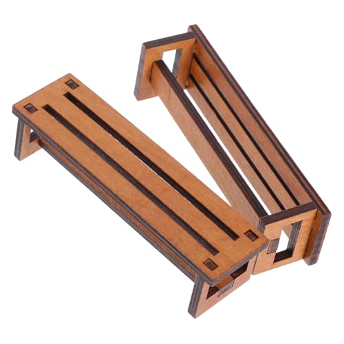 Warmhm 2 Stück Mini Stuhl Dekoration Stühle Winzige Möbel Winziger Stuhl Puppenhaus Stuhl Ornament Miniatur Heimeinrichtung Puppenhaus Dekorationen Puppenhaus Stuhl von Warmhm
