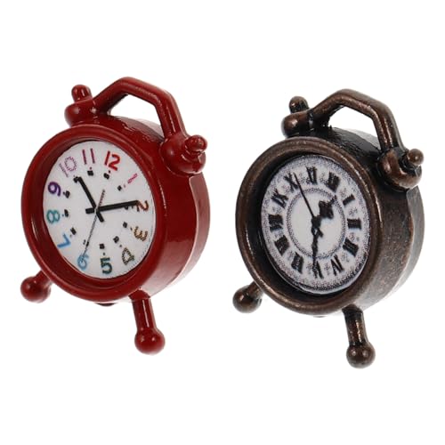 Warmhm 2 Stück Mini Wecker Heimdekoration Miniatur Puppenhaus Wohnzimmer Mini Dinge Miniatur Dinge Puppenhaus Uhr Süße Figuren Mini Zeug Mini Puppenhaus Möbel Warmhm 2 Stück Mini Wecker Heimdekoration Miniatur Puppenhaus Wohnzimmer Mini Dinge Miniatur Dinge Puppenhaus Uhr Süße Figuren Mini Zeug Mini Puppenhaus Möbel von Warmhm