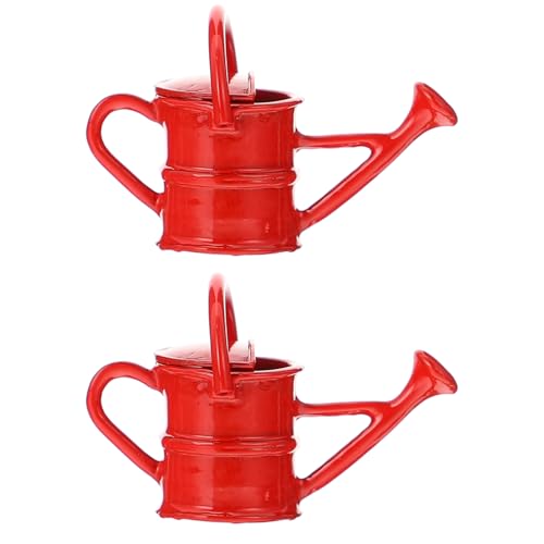 Warmhm 2 Stück Miniatur-Gießkanne Aus Metall Puppenhausmöbel Mini-Hausdekor Gießkanne Aus Legierung Für Märchengarten Puppenhaus-Dekoration von Warmhm