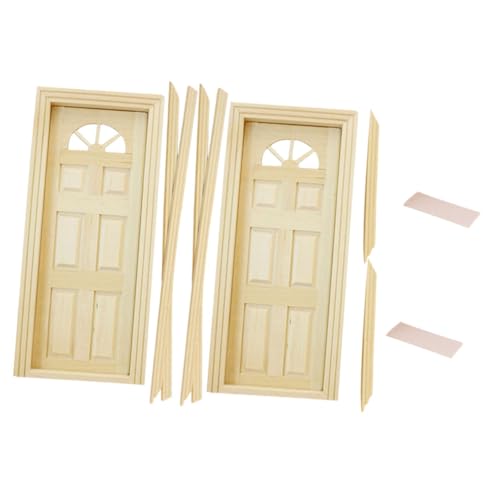 Warmhm 2 Stück Miniatur-puppenhausverkleidung Puppenhausbauzubehör Mini-holztüren Zum Basteln Miniatur-Fenster-tür- Miniaturhauszubehör Winzige Tür Spielzeughaus Hölzern Beige Warmhm 2 Stück Miniatur-puppenhausverkleidung Puppenhausbauzubehör Mini-holztüren Zum Basteln Miniatur-Fenster-tür- Miniaturhauszubehör Winzige Tür Spielzeughaus Hölzern Beige von Warmhm