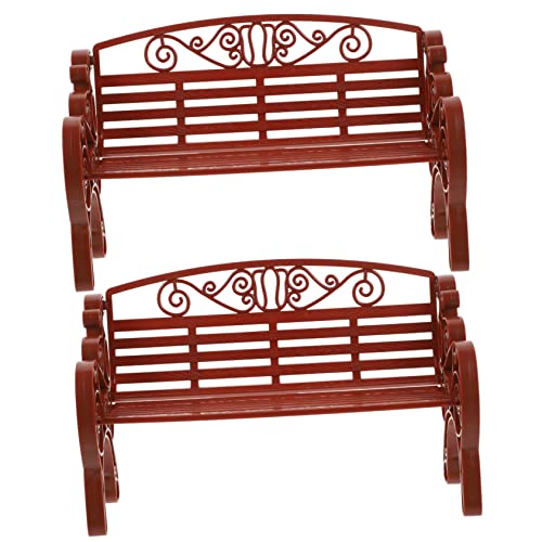 Warmhm 2 Stück Minibank märchenhafte gartenbank Hausbänke Terrassenbank Außenbank playmobilhaus Garden Furniture Decor Bankmodellspielzeug für Bankmodell für Abs Brown Warmhm 2 Stück Minibank märchenhafte gartenbank Hausbänke Terrassenbank Außenbank playmobilhaus Garden Furniture Decor Bankmodellspielzeug für Bankmodell für Abs Brown von Warmhm