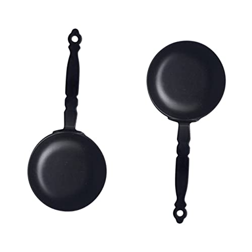 Warmhm 2 Stück Minipfanne für kinderspielzeug spielsachen für Children Toys Miniatur-Kochzubehör Mini-Pfanne Miniaturpfannen Miniatur-Pfannenmodell Legierung Black Warmhm 2 Stück Minipfanne für kinderspielzeug spielsachen für Children Toys Miniatur-Kochzubehör Mini-Pfanne Miniaturpfannen Miniatur-Pfannenmodell Legierung Black von Warmhm
