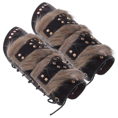 Warmhm 2 Stück Mittelalterliche Verstellbare Fake-Kunstleder-Armschützer mit Riemen Robuste Renaissance Armschienen für Herren Damen Authentisches Cosplay Zubehör in Hellbraun Warmhm 2 Stück Mittelalterliche Verstellbare Fake-Kunstleder-Armschützer mit Riemen Robuste Renaissance Armschienen für Herren Damen Authentisches Cosplay Zubehör in Hellbraun von Warmhm