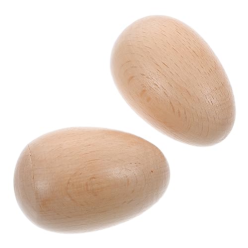 Warmhm 2 Stück Musikspielzeugei Eierstreuer Percussion-Musical Maracas-Ei Mini-Musikinstrument Percussion - Musikspielzeug Für Holz Warmhm 2 Stück Musikspielzeugei Eierstreuer Percussion-Musical Maracas-Ei Mini-Musikinstrument Percussion - Musikspielzeug Für Holz von Warmhm