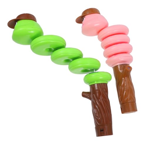 Warmhm 2 Stück Pfeife Spinnwurm Babyspielzeug Lustige Schlange Requisite Schwingende Schlange Rotierende Schlange Babys Musikspielzeug Schlange Dekompressionsspielzeug von Warmhm