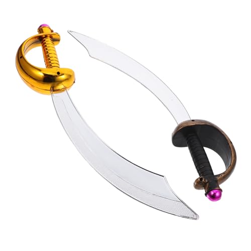 Warmhm 2 Stück Piratenschwerter Kunststoff Cosplay Requisiten für Halloween Geburtstagsfeiern und Verkleidungsspiele Leicht und Vielseitig für Festliche Anlässe Warmhm 2 Stück Piratenschwerter Kunststoff Cosplay Requisiten für Halloween Geburtstagsfeiern und Verkleidungsspiele Leicht und Vielseitig für Festliche Anlässe von Warmhm