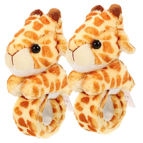 Warmhm 2 Stück Plüsch Tier Slap Armband Giraffe Kuscheltier Handgelenkband für Partys und Spielaktivitäten Tiermotiv Langlebig und Praktisch Warmhm 2 Stück Plüsch Tier Slap Armband Giraffe Kuscheltier Handgelenkband für Partys und Spielaktivitäten Tiermotiv Langlebig und Praktisch von Warmhm