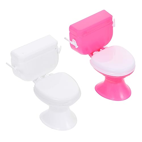 Warmhm 2 Stück Puppentoilette Bildungsspielzeug Geschenkauswahl Für Simulation Mini Closetool Simuliertes Engstes Werkzeug Engstes Lernspielzeug Für Plastik Weiß Warmhm 2 Stück Puppentoilette Bildungsspielzeug Geschenkauswahl Für Simulation Mini Closetool Simuliertes Engstes Werkzeug Engstes Lernspielzeug Für Plastik Weiß von Warmhm