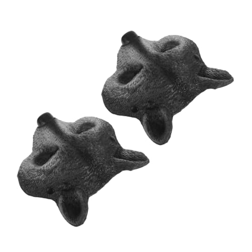Warmhm 2 Stück Realistische Waschbär Masken aus PU Schaum Halbe Gesichtsmasken für Halloween und Karneval Passend für Erwachsene und Jugendliche Leicht und Langlebig für Cosplay und Party von Warmhm