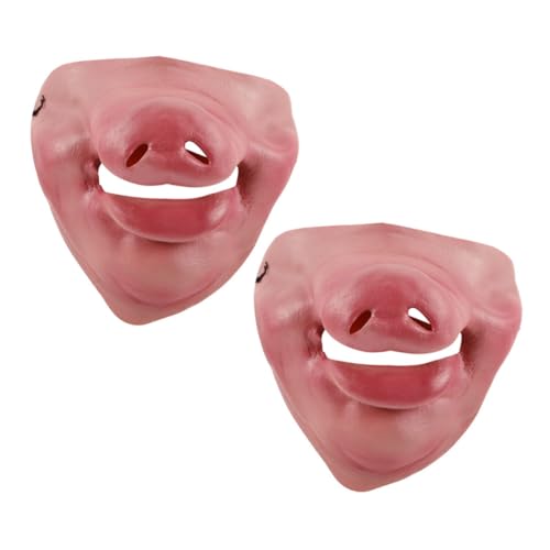 Warmhm 2 Stück Schweinenase mit Elastischem Band Realistische Tierkostüm Accessoires für Erwachsene Lustige Verkleidung für Halloween Karneval Party und Aprilscherz Spiele von Warmhm