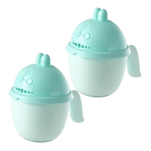 Warmhm 2 Stück -Shampoo-Becher haarwaschbecher badebecher Haarwaschbecher für Babys Badebecher für Babys Wasser Bad Kind gießkanne Badelöffel Bad Tassenspüler Abs Green von Warmhm