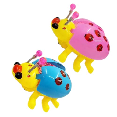 Warmhm 2 Stück Simulationskäferspielzeug interessantes Kinderspielzeug Interessantes Marienkäfer- Lustiges Marienkäfer- tragbares Kinderspielzeug Plastik von Warmhm