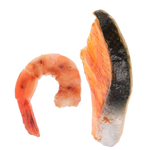 Warmhm 2 Stück Simulierte Grillfischfilets küchendekoration falsches Fleisch künstliche Garnelen künstliche Nahrungsmittel zur Ausstellung Künstliches Essen simuliertes Essen PVC Warmhm 2 Stück Simulierte Grillfischfilets küchendekoration falsches Fleisch künstliche Garnelen künstliche Nahrungsmittel zur Ausstellung Künstliches Essen simuliertes Essen PVC von Warmhm