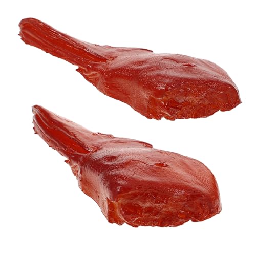 Warmhm 2 Stück Simuliertes Modell Gefälschtes Essen Halloween Frisches Fleisch Requisite Künstliches Essen Zur Präsentation Lebensmitteldekoration Requisiten Realistische von Warmhm