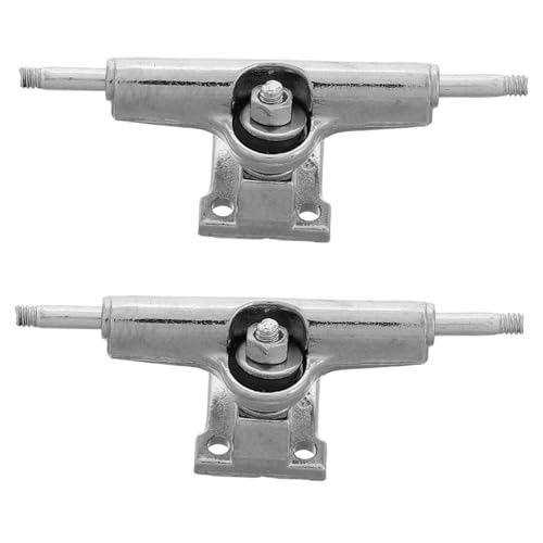 Warmhm 2 Stück Skateboardständer Unabhängige Skateboard-Trucks LKW-Skateboard Skatetruck Silver Metall von Warmhm