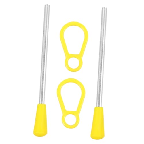 Warmhm 2 Stück Stöcke Für Dreieckseisen Percussion-dreieck-eisenstab Dreieckige Eisenstricker Dreieckiger Eisenhammer Performance-dreieck-eisenstab Dreieckiges Eisenzubehör Yellow Plastik von Warmhm