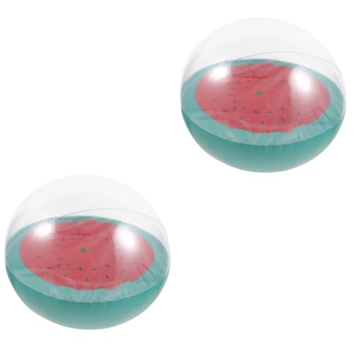 Warmhm 2 Stück Strandball-Masse interaktives kinderball strandaccessoire ballons strandspielzeug Ballspielzeug für Teenager Wasserball aufblasbarer Ball Schwimmbad von Warmhm