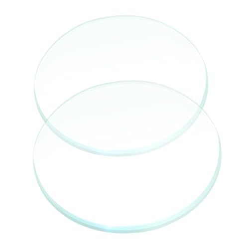 Warmhm 2 Stück Teiliges Biconvexes Glasobjektiv Brennweite Präzise Optische Linsen für Physik Experimentierwerkzeuge Robustes Material Vielseitig Einsetzbar für Laborunterricht und von Warmhm