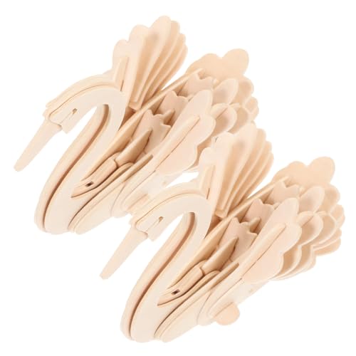 Warmhm 2 Stück Teiliges Holzpuzzle Tiere DIY Puzzle für Lernspielzeug Kreativität und Geduld für Gemeinsame Freizeitaktivitäten mit Eltern und Kindern von Warmhm