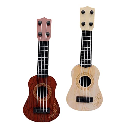 Warmhm 2 Stück Ukulele für Gitarren Modell für Kleinkinder Musikinstrument Musikalischen Früherziehung für Anfänger von Warmhm