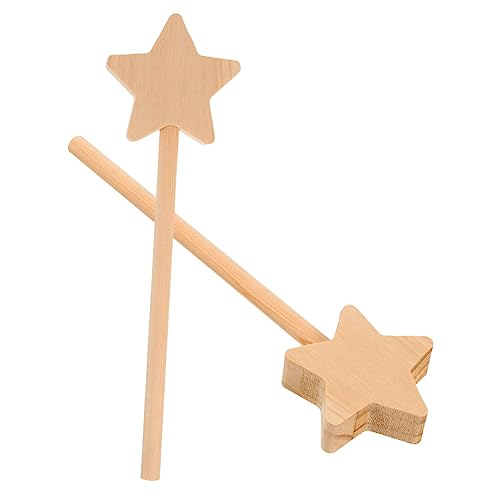 Warmhm 2 Stück Unvollendete Sticks zum Gestalten DIY für Kreativprojekte Bastelaktivitäten und Themenfeste Leicht und Sicher für von Warmhm