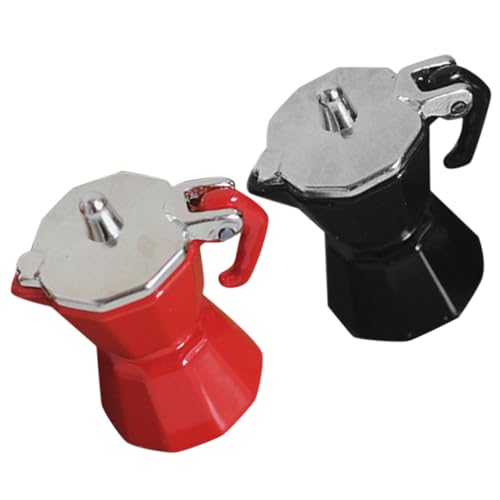 Warmhm 2 Stück Verzierung Der Kaffeekanne Mini-hausmöbel-stütze Kaffeekanne Für Die Küche Simulation Kaffeekanne Stellen Sie Sich Vor, Sie Requisiten Legierung von Warmhm