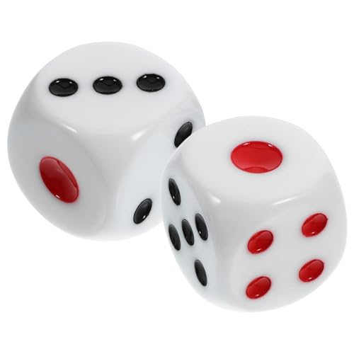Warmhm 2 Stück Würfel aus Harz Rechts Zahlenwürfel Ludo-Spiel Streichwürfel riesig spielsachen spielzeuge Partywürfel mehrseitige Würfel Partygeschenk Würfel mit abgerundeten Ecken Weiß Warmhm 2 Stück Würfel aus Harz Rechts Zahlenwürfel Ludo-Spiel Streichwürfel riesig spielsachen spielzeuge Partywürfel mehrseitige Würfel Partygeschenk Würfel mit abgerundeten Ecken Weiß von Warmhm
