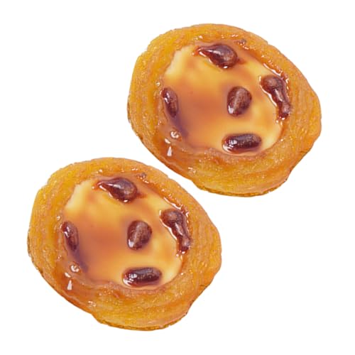 Warmhm 2 Stück künstlicher Eierkuchen Dekorationen Törtchen vorgeben Modell eines gefälschten Eierkuchens Modell Einer Bäckerei Simulationsdessert Harz Light Brown Warmhm 2 Stück künstlicher Eierkuchen Dekorationen Törtchen vorgeben Modell eines gefälschten Eierkuchens Modell Einer Bäckerei Simulationsdessert Harz Light Brown von Warmhm