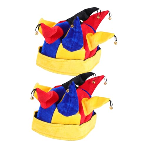 Warmhm 2 Stück lustig zeig mir diesen Hut Partyhüte für Erwachsene Zirkus Plüschmütze halloween kleidung halloween costumes Kostümhut Karnevals-Clown-Hut Clown-Kostüm-Hut Clownhut Stoff von Warmhm