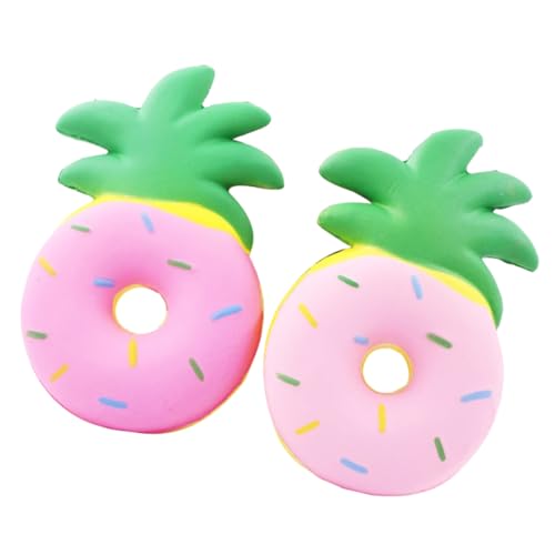 Warmhm 2 Stück zum Stressabbau Quetschspielzeug für Squeeze-Stress- Donutball zusammendrücken Donut-Stressbälle Stressbälle Pu von Warmhm