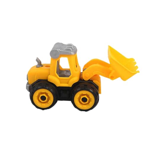 Warmhm 2 Stücke DIY Baufahrzeuge Montierbares Ingenieurfahrzeug Bagger Bulldozer aus Hochwertigem Farbenfroh und Glatt Poliert Fördert die Kreativität und Praktische Fähigkeiten von von Warmhm