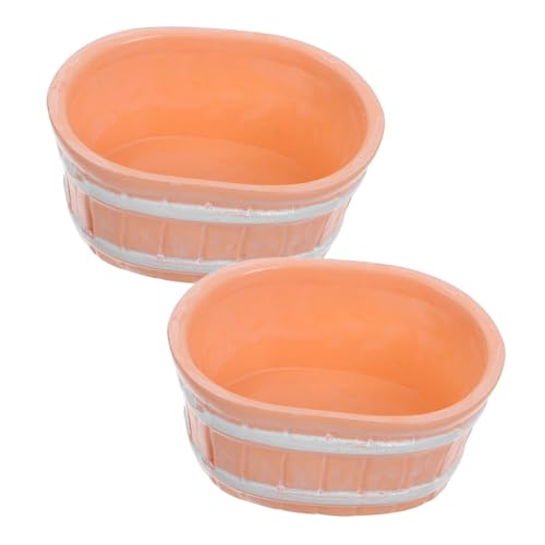Warmhm 2 Stücke Mini Badewanne Badewanne Möbel Miniatur Puppenhaus Zubehör Bad Puppe Badewanne Badewanne Kunststoff von Warmhm